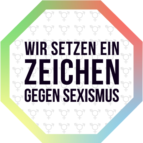 Icon. "Wir setzen ein Zeichen gegen Sexismus"