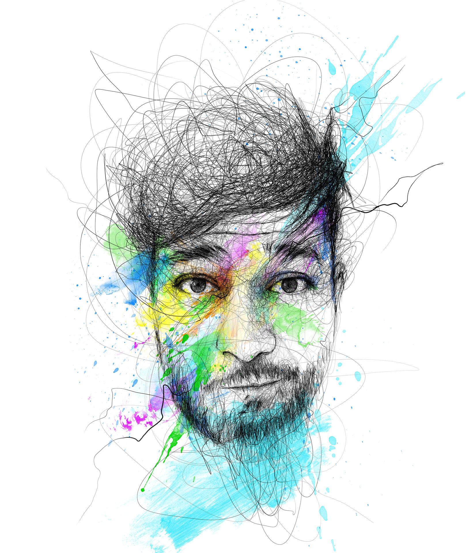 Digitale Zeichnung des Mediengestalters für Digital & Print von SJT Consulting: Zaki Rahimi